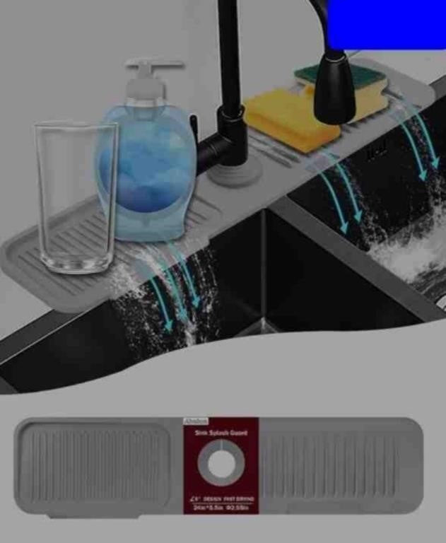 5°slope kitchen sink splash guard-gr