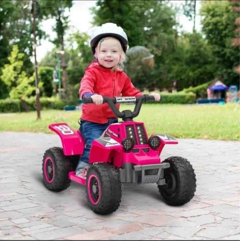 Qaba 6V Kids ATV Quad, 4 Wheeler Battery