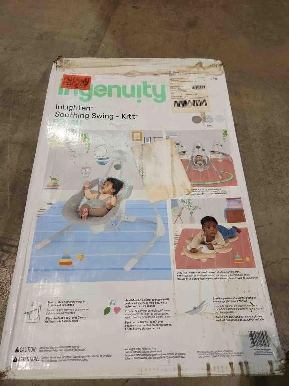 Ingenuity InLighten 5-Speed Baby Swing