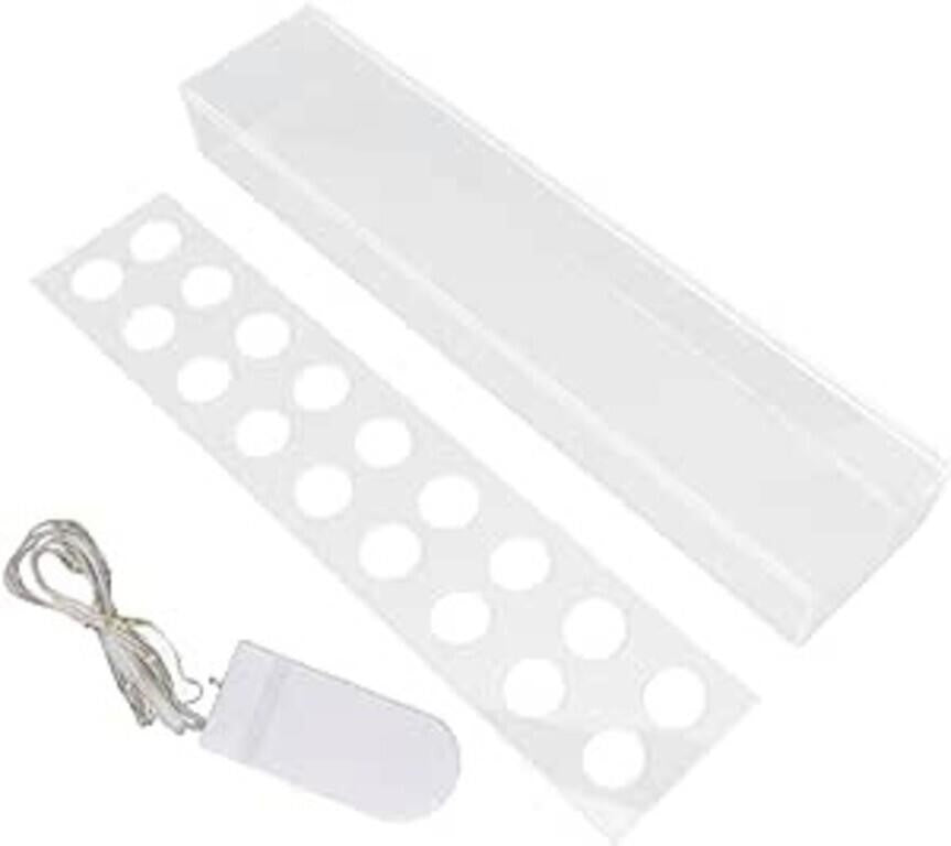 Rectangular Acrylic Floral Centerpiece with LED Li