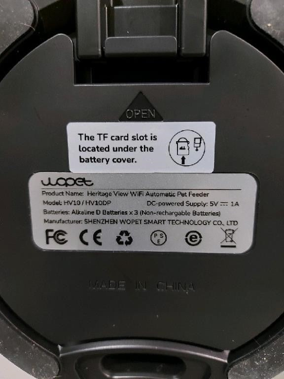 WOPET Automatic Cat Feeder with Camera for Tw