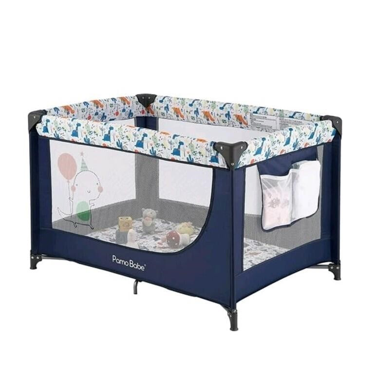Pamo Babe Portable Enclosed Baby Playpen with Mattress