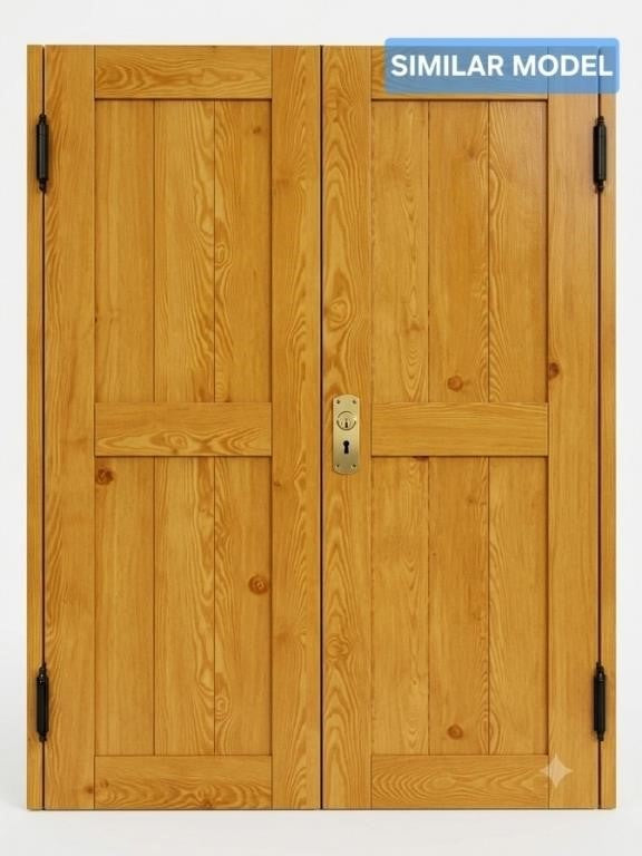 Solid Pine Z-Shaped Barn Door – Honey Gold Stain