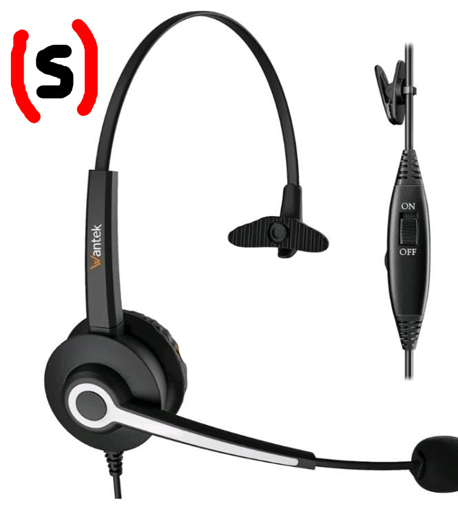 Wantek USB Headset with Mic for PC