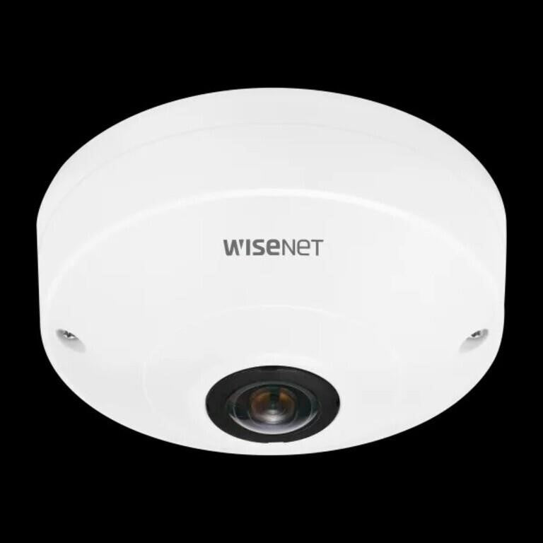 Wisenet Q Mini 6mp Fisheye Security Camera.