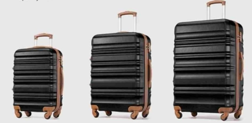LONG VACATION Luggage Set, 3 Piece Luggage