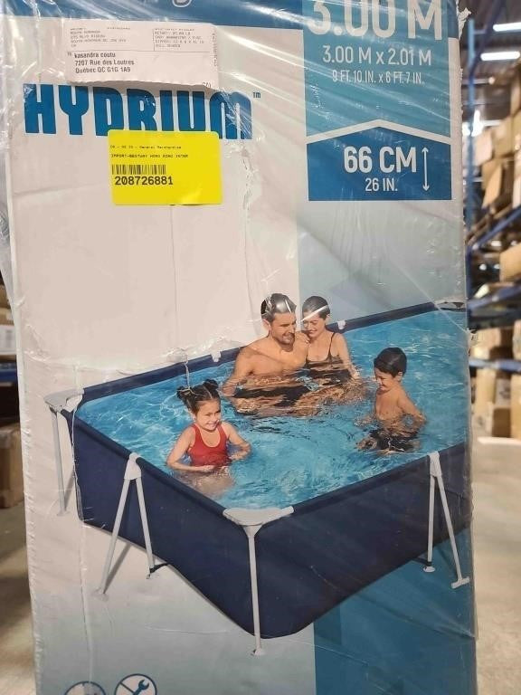 Bestway Hydrium 3.00M×2.01M, 9ft. 10in.6ft.7in,66cm 26 In Above Ground Pool Set