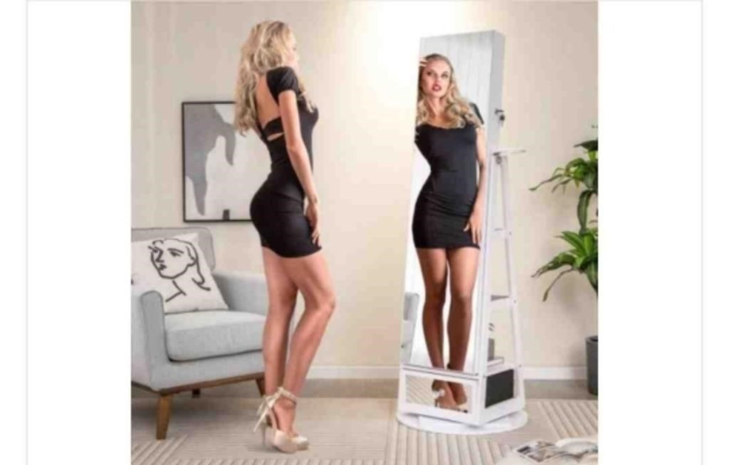 Lockable 360 Deg Swivel Jewelry Cabine