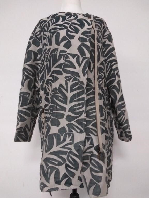 Akris Punto Women's Green Tropical Leaf Jacquard H