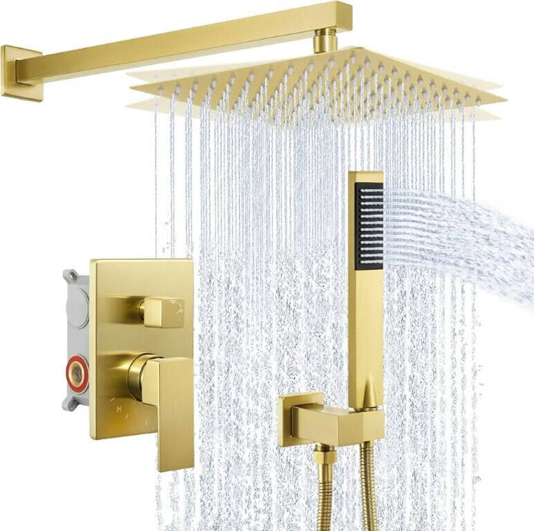 KES Pressure Balancing Rain Shower System Complete