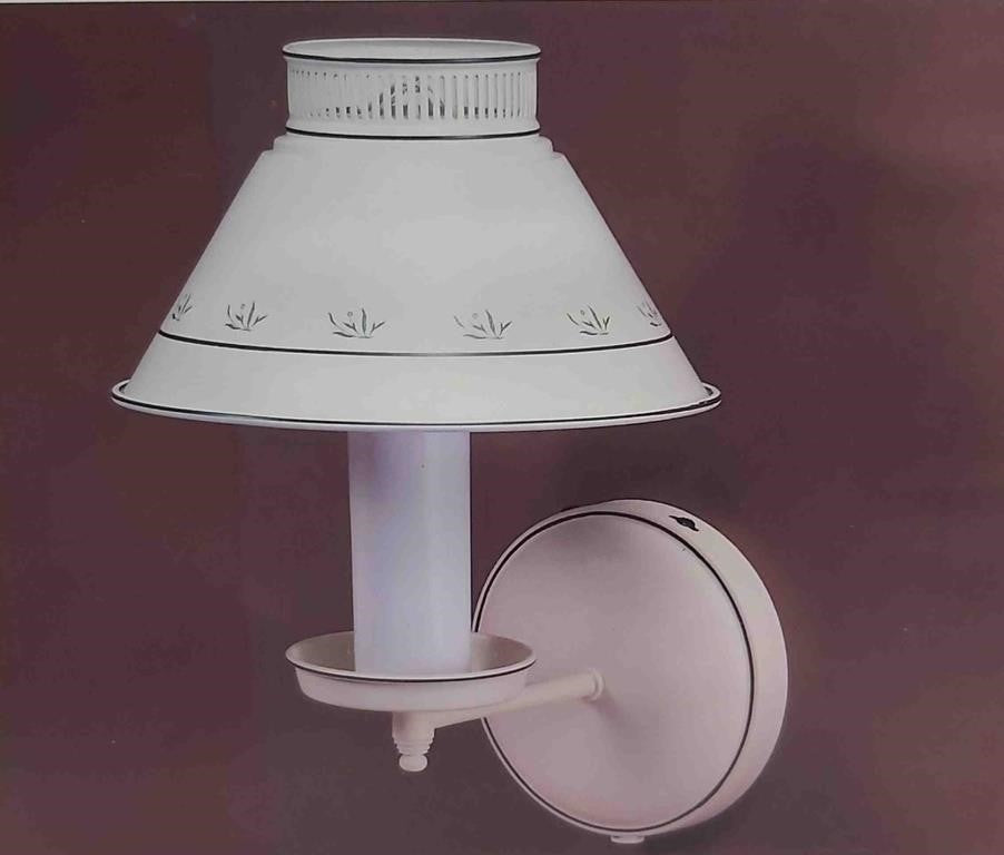 GEN-LITE Mid Century Metal Toleware Metal Scon