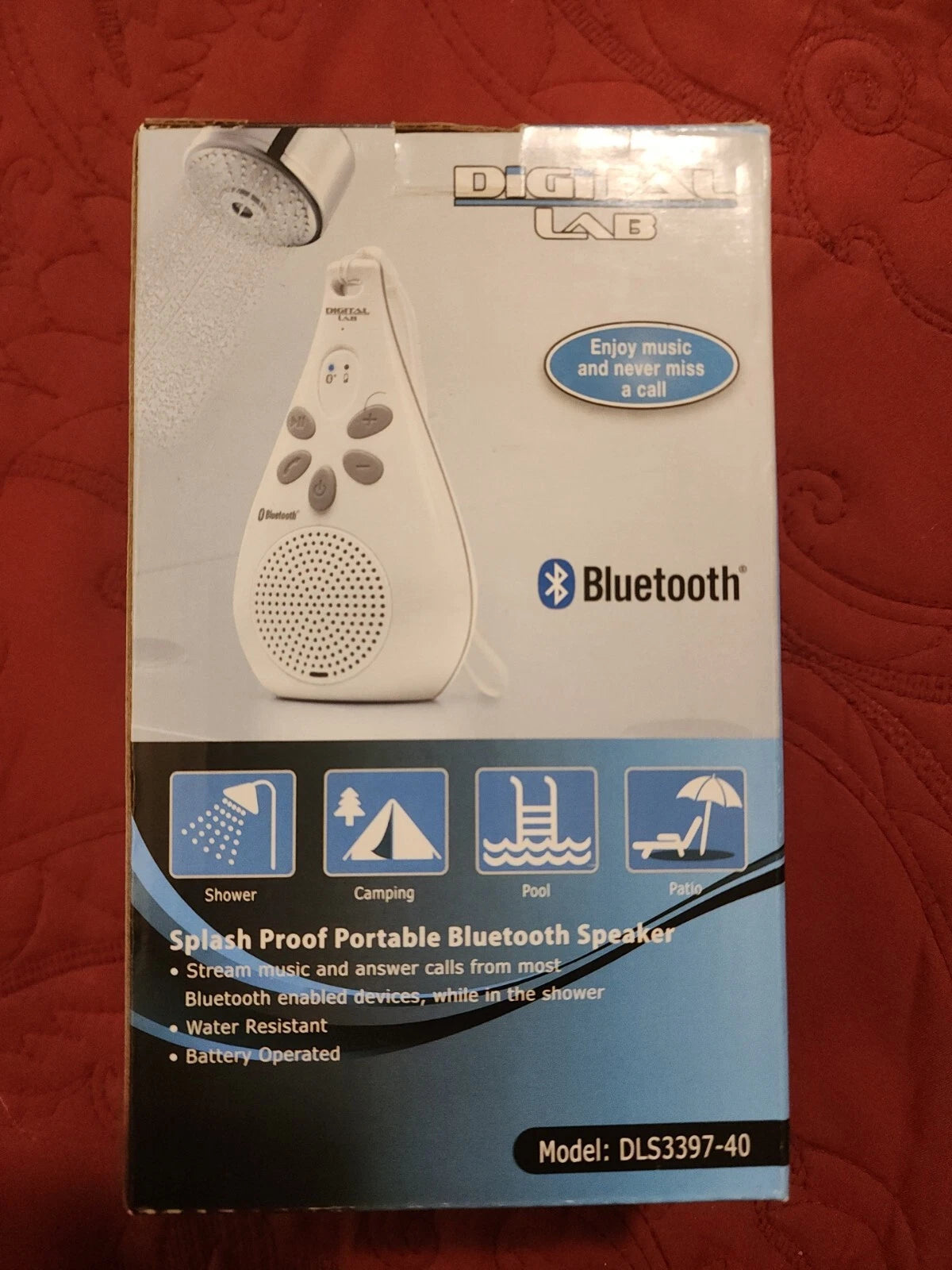 Digital Lab Bluetooth DLS3397-40 Portable Splash-proof Bluetooth Speaker