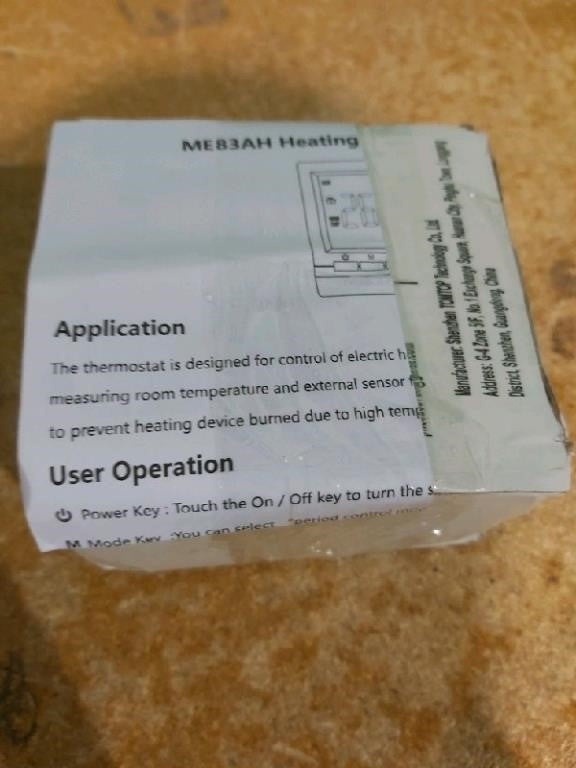 ME83AH HEATING THERMOSTAT digital Thermos