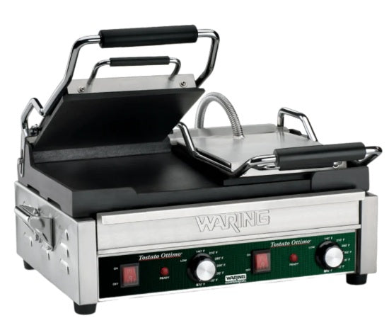 Waring Commercial WFG300 Panini Tostato Ottimo Dual Italian-Style Panini Grills, 240-volt
